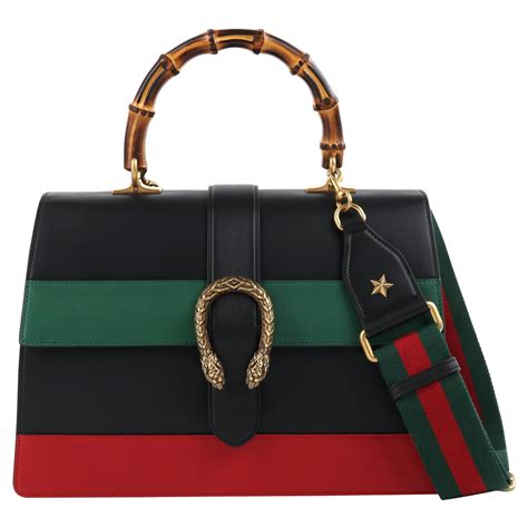 black gucci bag with red and green stripe|gg canvas gucci tote.